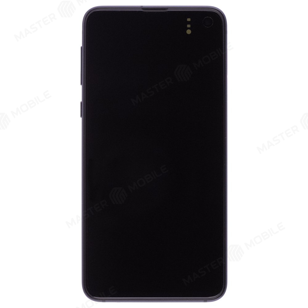 Дисплей для Samsung G970 Galaxy S10e + тачскрин (черный) (в рамке) (ORIG100) (возможен дефект ЛКП)