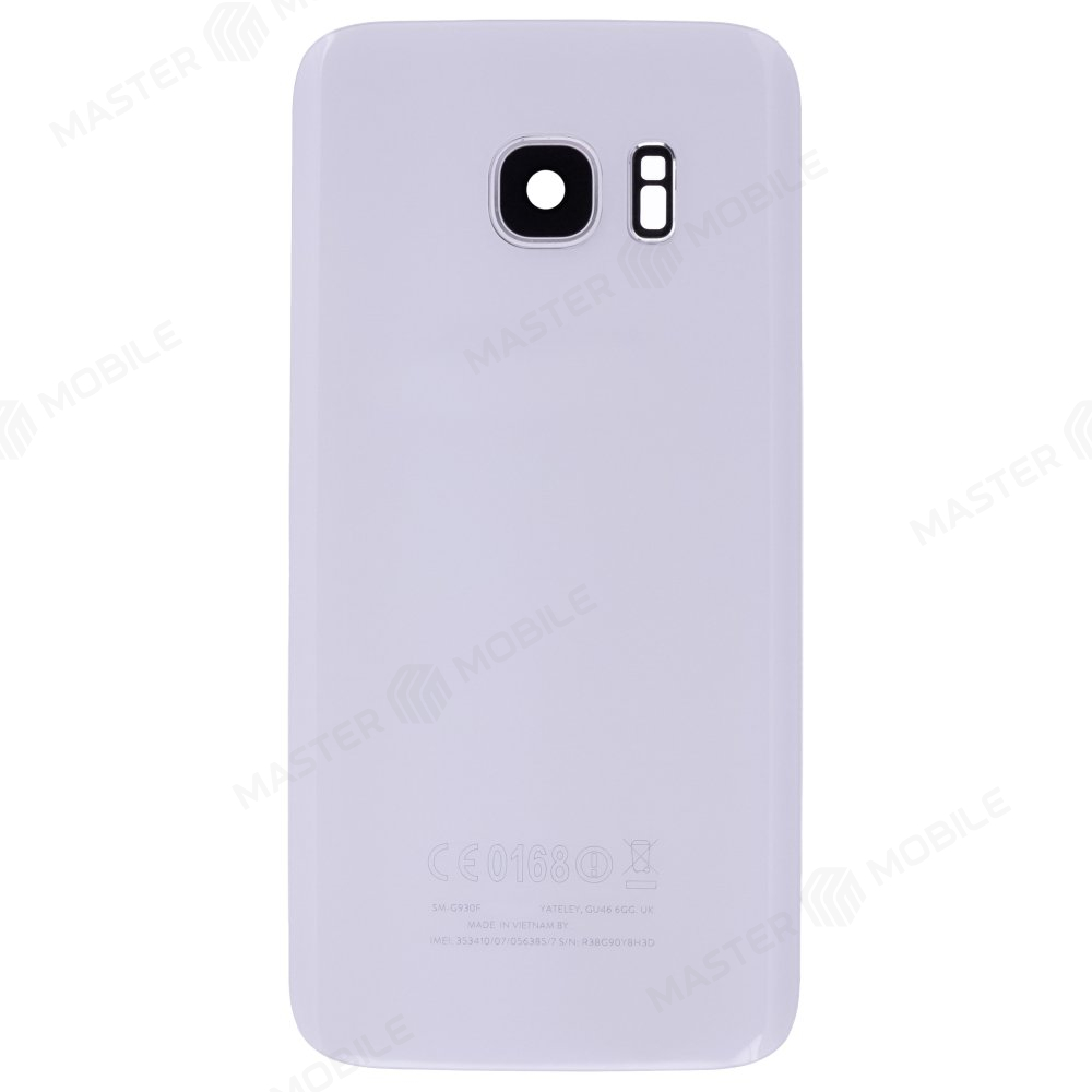 Задняя крышка для Samsung G930 Galaxy S7 (белый) (в сборе со стеклом камеры)
