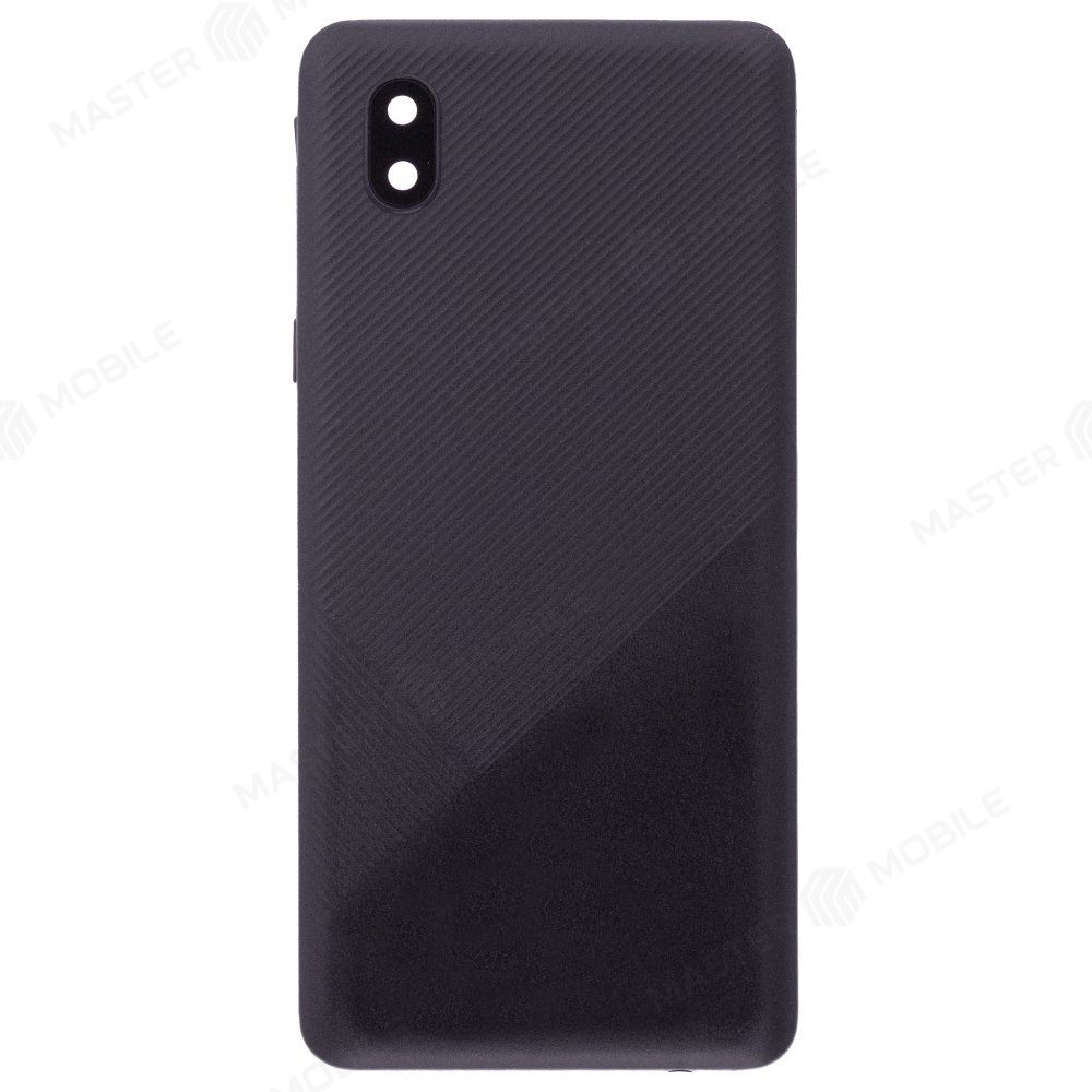 Задняя крышка для Samsung A013 Galaxy A01 Core (черный) (в сборе со стеклом камеры)