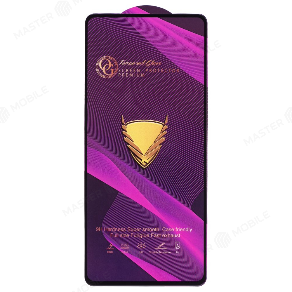 Защитное стекло OG Glass (3 в 1) для Tecno Camon 15 Air (CD6) (черный)
