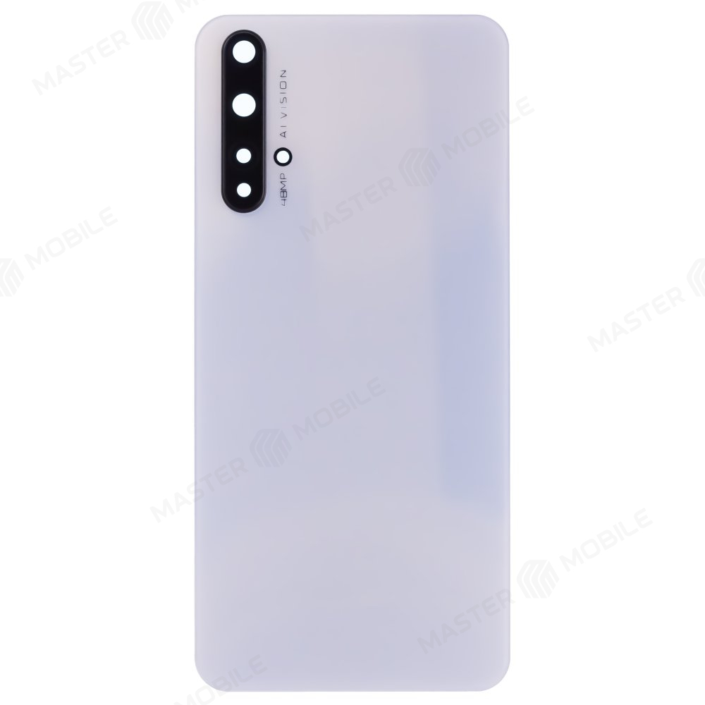 Задняя крышка для Huawei Honor 20 (YAL-L21) (белый) (в сборе со стеклом камеры)