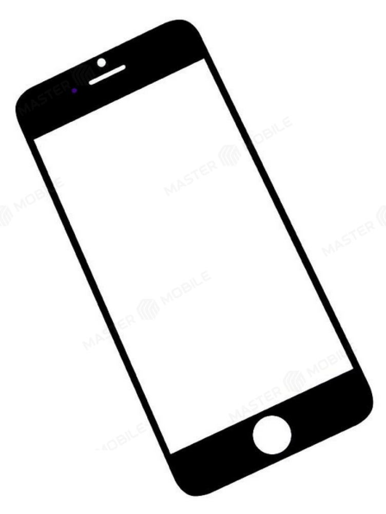 Стекло модуля для Apple iPhone 6 (черный)