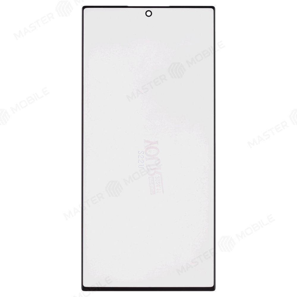 Стекло модуля для Samsung S908 Galaxy S22 Ultra + OCA (черный) (Musttby) (Premium)