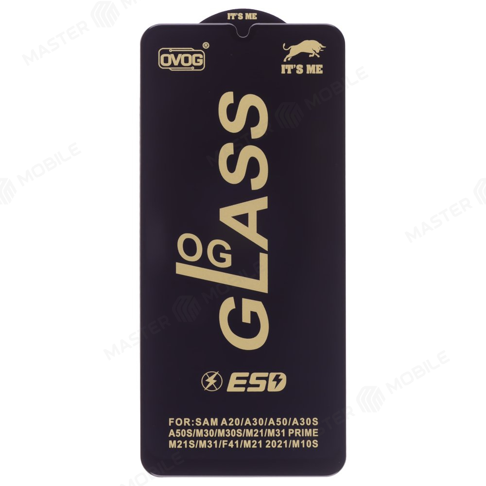 Защитное стекло OG Glass для Samsung A205 Galaxy A20 / A305 Galaxy A30 / A505 Galaxy A50 / M215 Galaxy M21 / M305 Galaxy M30 и др. (черный)