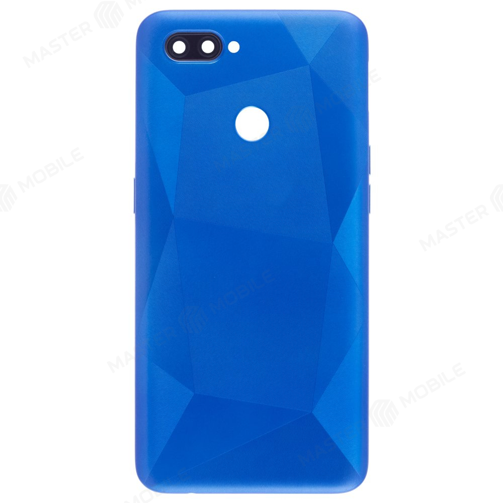 Задняя крышка для OPPO A12 (CPH2083) (синий) (в сборе со стеклом камеры)