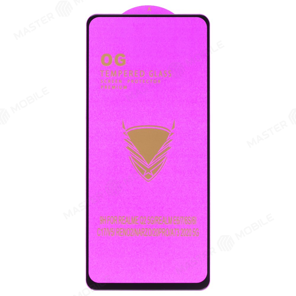 Защитное стекло OG Glass (3 в 1) для Realme 7 4G (RMX2155) (черный)
