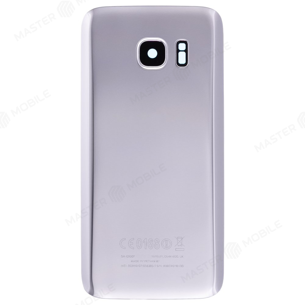 Задняя крышка для Samsung G930 Galaxy S7 (серебристый) (в сборе со стеклом камеры)