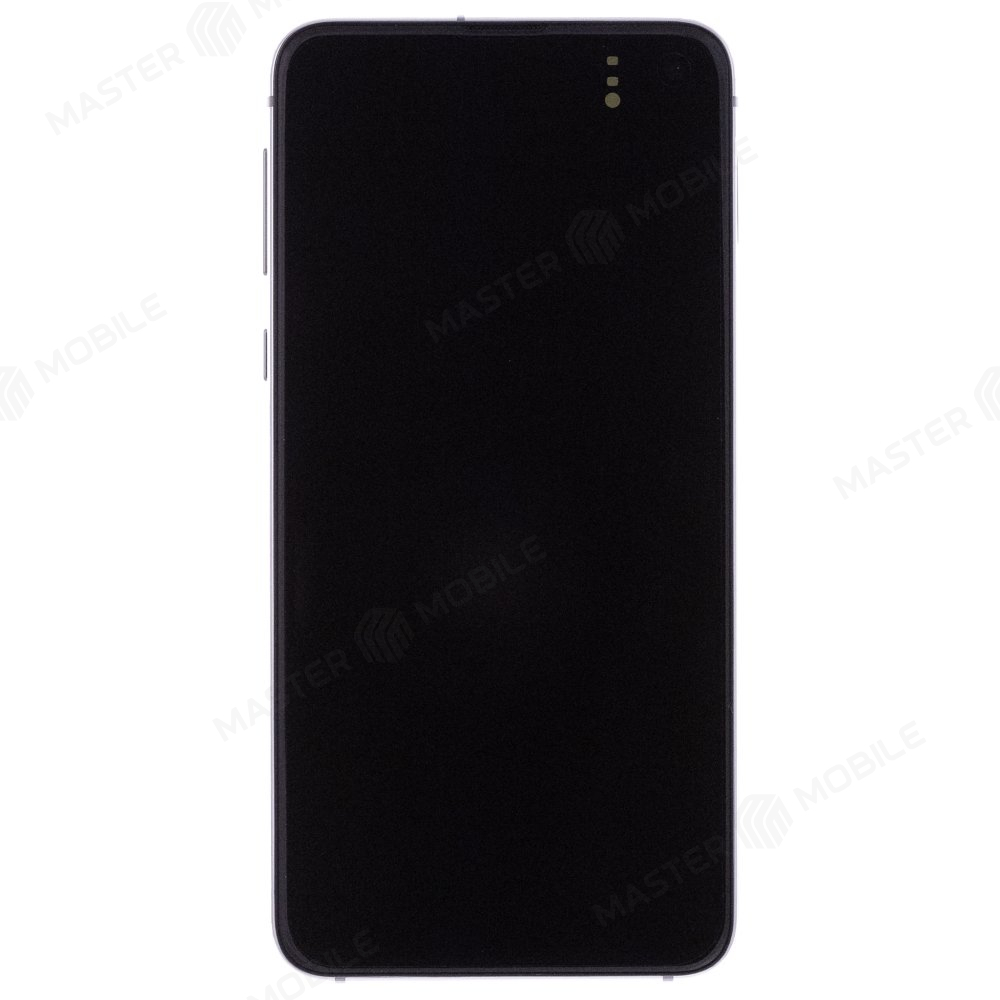 Дисплей для Samsung G970 Galaxy S10e + тачскрин (серебристый) (в рамке) (ORIG100)
