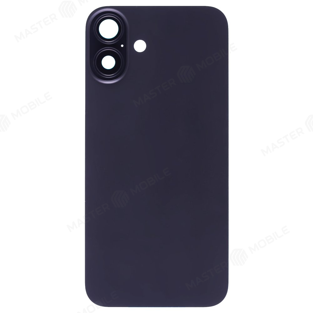 Задняя крышка для Apple iPhone 16 Plus (черный) (в сборе со стеклом камеры) (Premium)