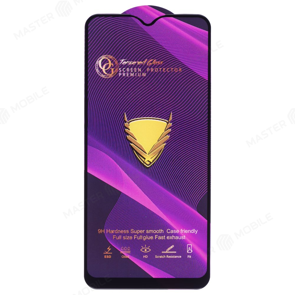 Защитное стекло OG Glass (3 в 1) для Vivo Y11 (1906) / Y12 (1904) / Y17 (1902) (черный)