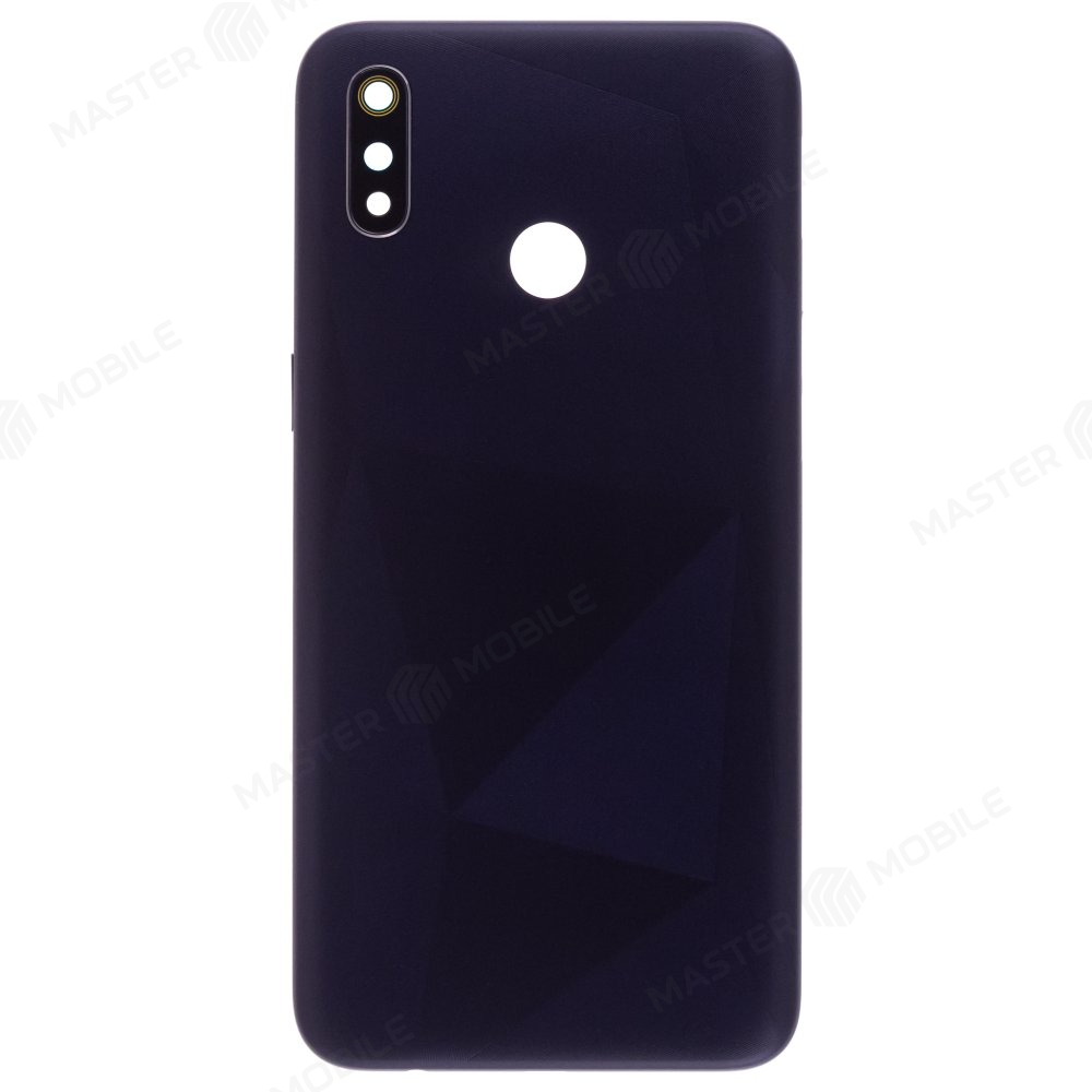 Задняя крышка для Realme 3 (RMX1821) (черный) (в сборе со стеклом камеры)